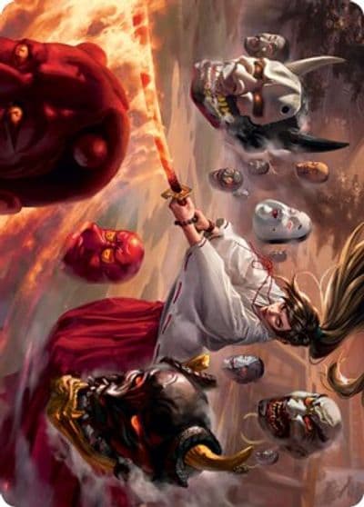 Unquenchable Fury Art Card Art Series: Kamigawa: Neon Dynasty Magic card
