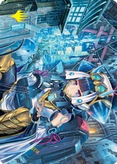 Covert Technician Art Card Gold Stamped Signature Art Series: Kamigawa: Neon Dynasty Magic card