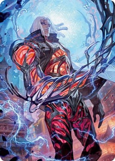 Tezzeret Betrayer of Flesh Art Card Art Series: Kamigawa: Neon Dynasty Magic card