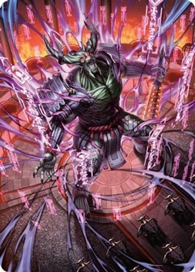 Hidetsugu Devouring Chaos Art Card Art Series: Kamigawa: Neon Dynasty Magic card