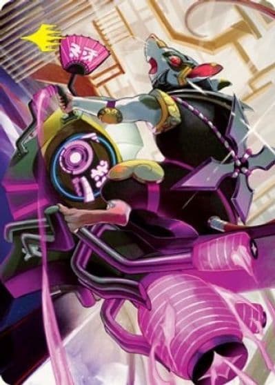 Nashi Moon Sages Scion Art Card Gold Stamped Signature Art Series: Kamigawa: Neon Dynasty Magic card