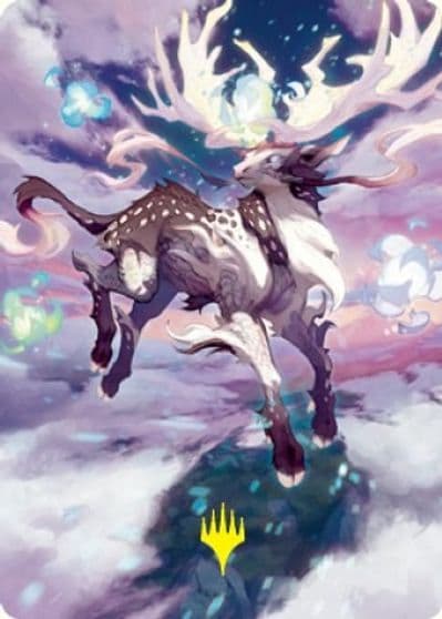Hinata Dawn Crowned Art Card Gold Stamped Signature Art Series: Kamigawa: Neon Dynasty Magic card