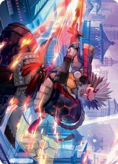 Isshin Two Heavens as One Art Card 69 81 Art Series: Kamigawa: Neon Dynasty Magic card