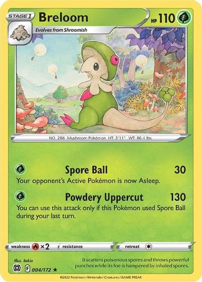 Breloom SWSH09: Brilliant Stars Pokemon card