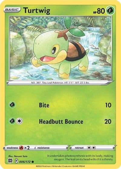 Turtwig SWSH09: Brilliant Stars Pokemon card