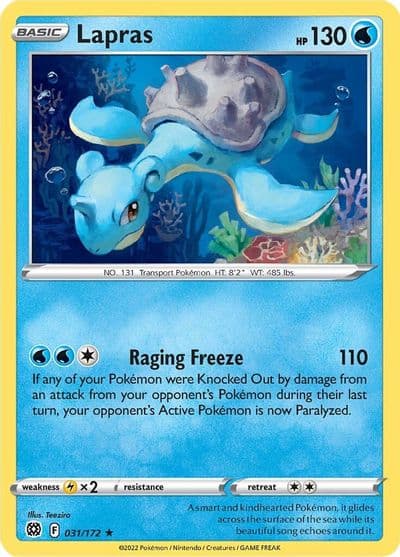 Lapras SWSH09: Brilliant Stars Pokemon card