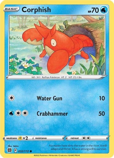 Corphish SWSH09: Brilliant Stars Pokemon card