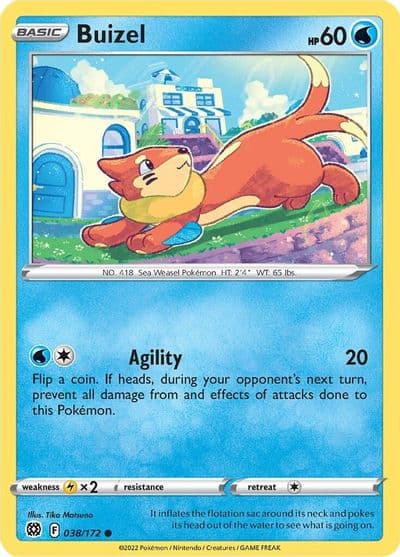 Buizel SWSH09: Brilliant Stars Pokemon card