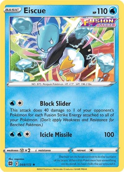Eiscue SWSH09: Brilliant Stars Pokemon card