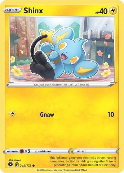 Shinx SWSH09: Brilliant Stars Pokemon card