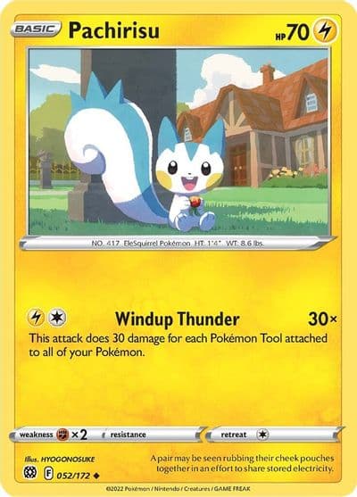 Pachirisu SWSH09: Brilliant Stars Pokemon card