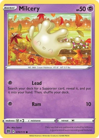 Milcery SWSH09: Brilliant Stars Pokemon card