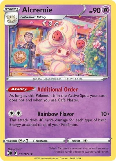 Alcremie SWSH09: Brilliant Stars Pokemon card
