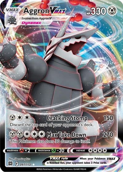 Aggron VMAX SWSH09: Brilliant Stars Pokemon card
