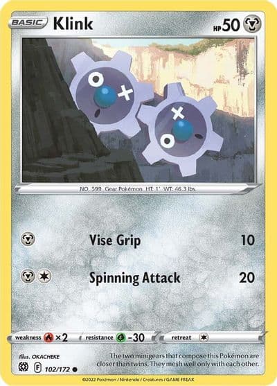 Klink SWSH09: Brilliant Stars Pokemon card