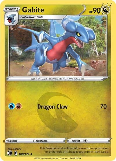 Gabite SWSH09: Brilliant Stars Pokemon card