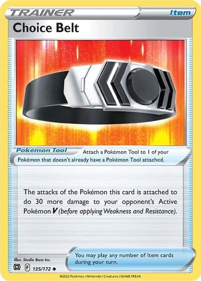 Choice Belt SWSH09: Brilliant Stars Pokemon card