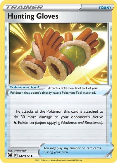 Hunting Gloves SWSH09: Brilliant Stars Pokemon card