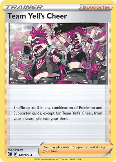 Team Yell's Cheer SWSH09: Brilliant Stars Pokemon card