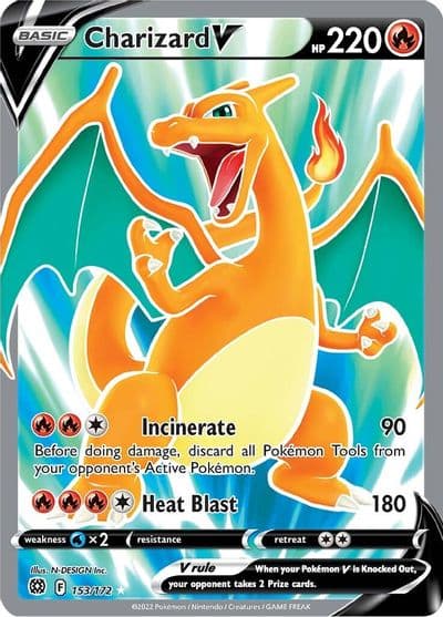 Charizard V SWSH09: Brilliant Stars Pokemon card