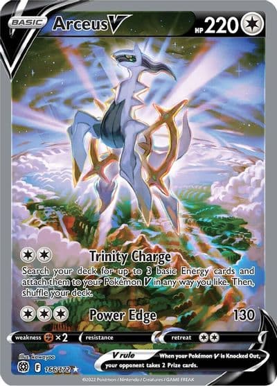 Arceus V (Alternate Full Art) SWSH09: Brilliant Stars Pokemon card