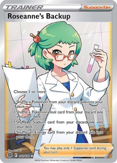 Roseanne's Backup (Full Art) SWSH09: Brilliant Stars Pokemon card