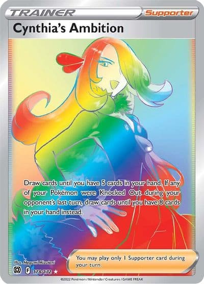 Cynthia's Ambition (Secret) SWSH09: Brilliant Stars Pokemon card