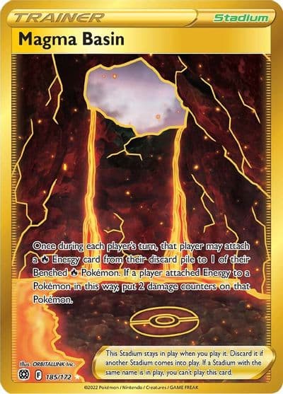 Magma Basin (Secret) SWSH09: Brilliant Stars Pokemon card
