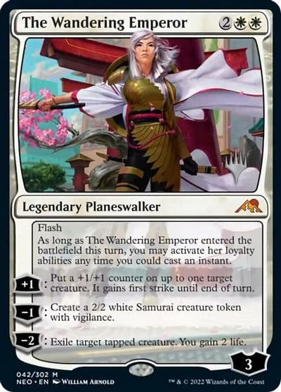 The Wandering Emperor Promo Pack: Kamigawa: Neon Dynasty Magic card