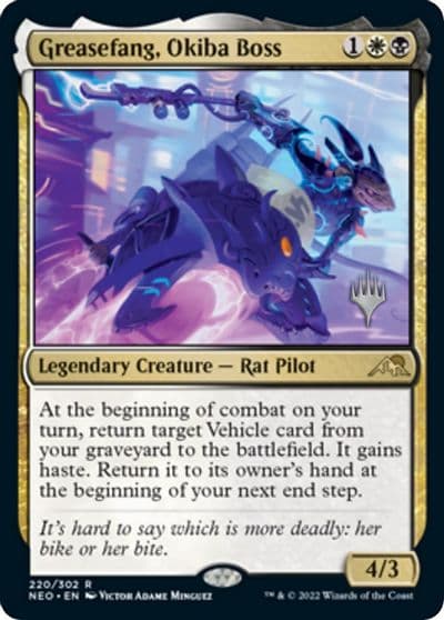 Greasefang Okiba Boss Promo Pack: Kamigawa: Neon Dynasty Magic card