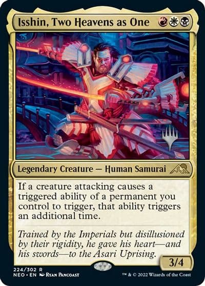 Isshin Two Heavens as One Promo Pack: Kamigawa: Neon Dynasty Magic card