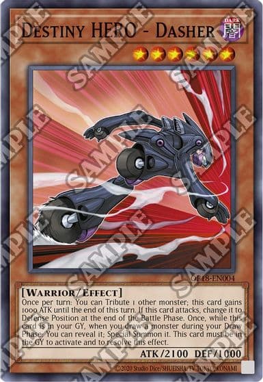 Destiny HERO Dasher OTS Tournament Pack 18 Yu-Gi-Oh! card