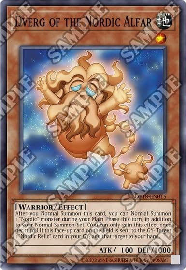 Dverg of the Nordic Alfar OTS Tournament Pack 18 Yu-Gi-Oh! card