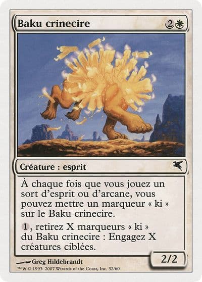 Waxmane Baku French Baku crinecire C32 Magic Encyclopedia 2005 (Salvat/Hachette) Magic card
