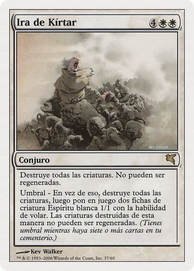 Kirtars Wrath Spanish Ira de Kirtar Magic Encyclopedia 2005 (Salvat/Hachette) Magic card