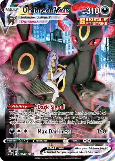Umbreon VMAX SWSH09: Brilliant Stars Trainer Gallery Pokemon card