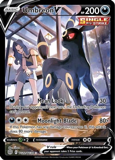 Umbreon V SWSH09: Brilliant Stars Trainer Gallery Pokemon card