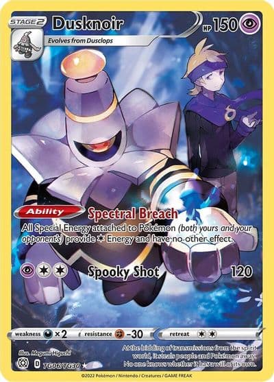 Dusknoir SWSH09: Brilliant Stars Trainer Gallery Pokemon card