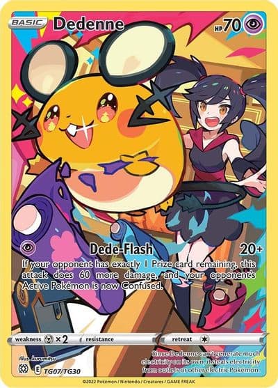 Dedenne SWSH09: Brilliant Stars Trainer Gallery Pokemon card