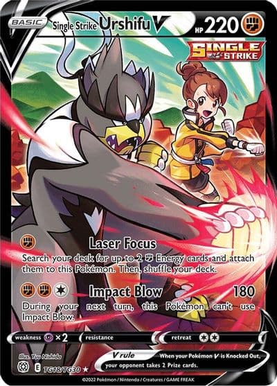 Single Strike Urshifu V SWSH09: Brilliant Stars Trainer Gallery Pokemon card