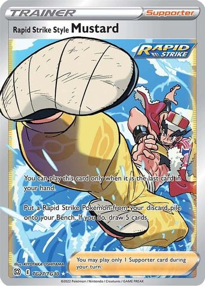 Rapid Strike Style Mustard SWSH09: Brilliant Stars Trainer Gallery Pokemon card