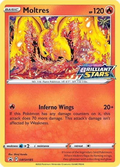 Moltres - SWSH185 SWSH: Sword & Shield Promo Cards Pokemon card
