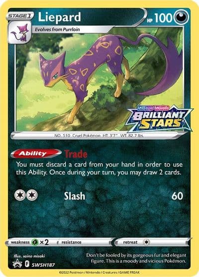 Liepard - SWSH187 SWSH: Sword & Shield Promo Cards Pokemon card