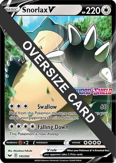 Snorlax V Jumbo Cards Pokemon card