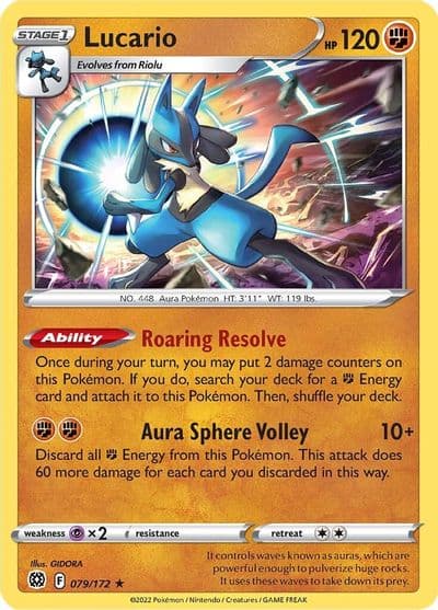 Lucario Deck Exclusives Pokemon card