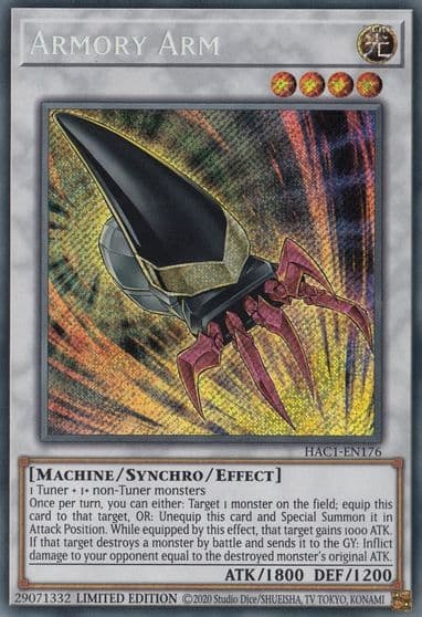 Armory Arm Hidden Arsenal: Chapter 1 Yu-Gi-Oh! card