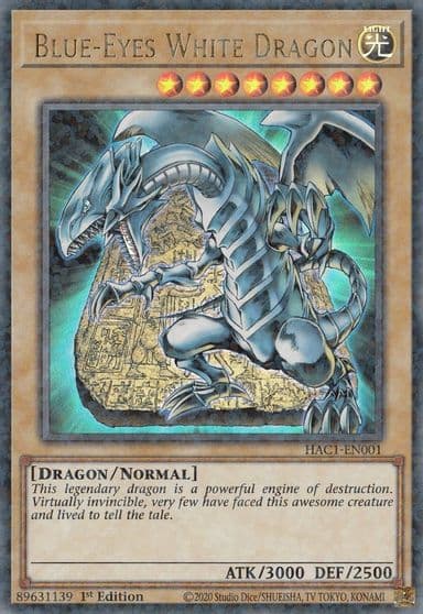 Blue Eyes White Dragon Duel Terminal Hidden Arsenal: Chapter 1 Yu-Gi-Oh! card
