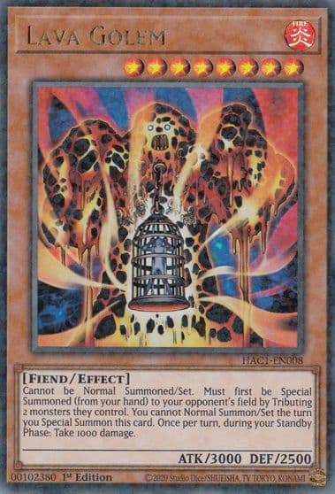 Lava Golem Duel Terminal Hidden Arsenal: Chapter 1 Yu-Gi-Oh! card