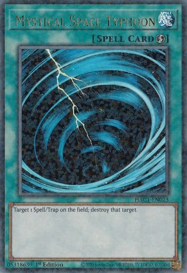 Mystical Space Typhoon Duel Terminal Hidden Arsenal: Chapter 1 Yu-Gi-Oh! card