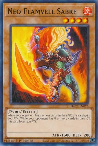 Neo Flamvell Sabre Hidden Arsenal: Chapter 1 Yu-Gi-Oh! card